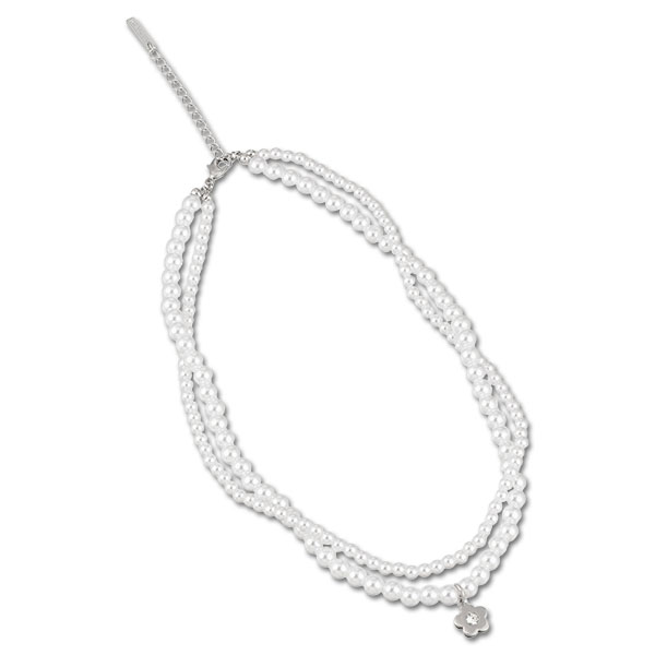 メタルデイジーパール ネックレス（シルバー）