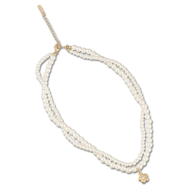 メタルデイジーパール ネックレス（ゴールド）