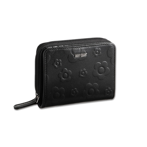 デイジーエンボスフロート ウォレット（ブラック）