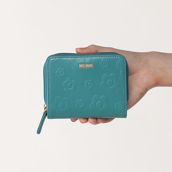 デイジーエンボスフロート ウォレット(グリーン)