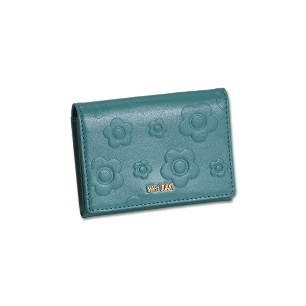 デイジーエンボスフロート カードケース（グリーン）