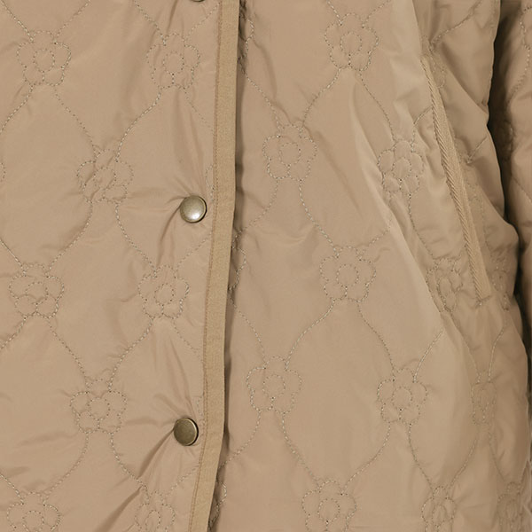 リバーシブル キルト ブルゾン(ベージュ)