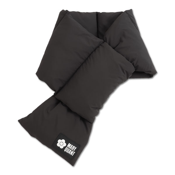 ポケッタブルダウン マフラー（ブラック）