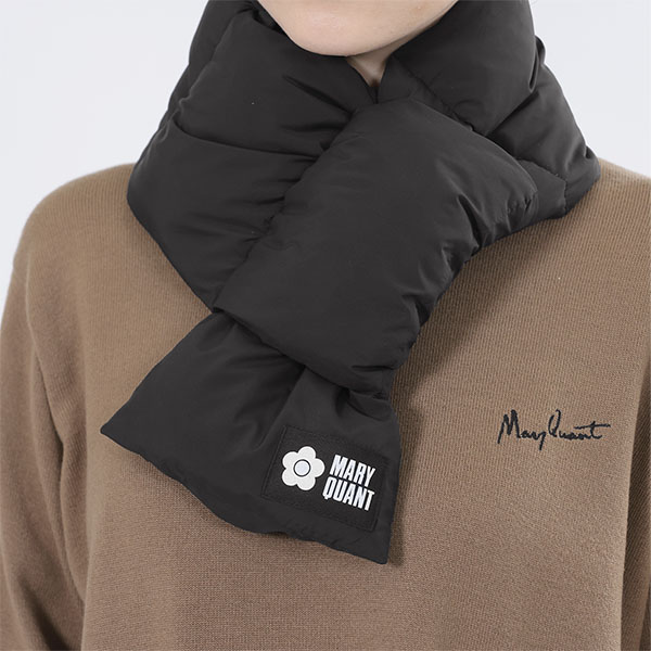 ポケッタブルダウン マフラー(ブラック)
