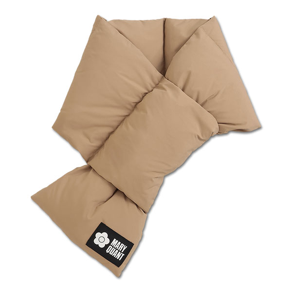 ポケッタブルダウン マフラー（ベージュ）