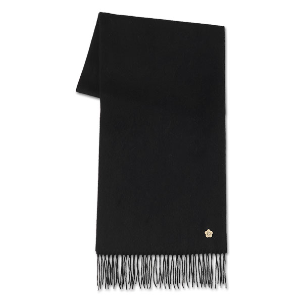 カシミヤ マフラー（ブラック）