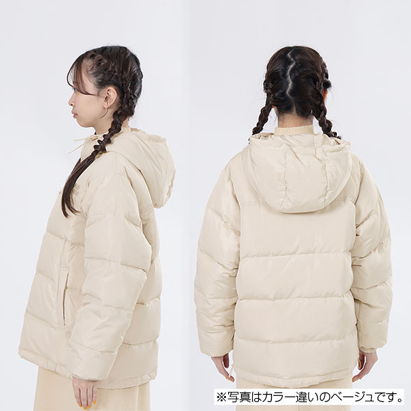 ロゴダウンパーカ ブルゾン（ブラック）