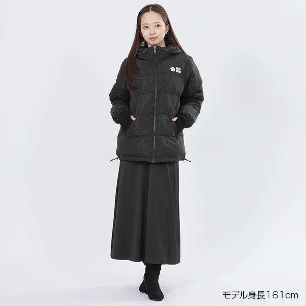 ロゴダウンパーカ ブルゾン（ブラック）