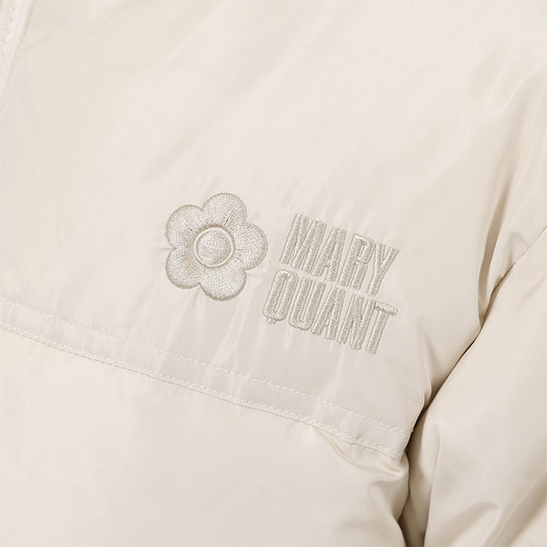 ロゴダウンパーカ ブルゾン（ベージュ）