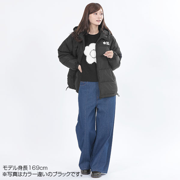 ロゴダウンパーカ ブルゾン（ベージュ）