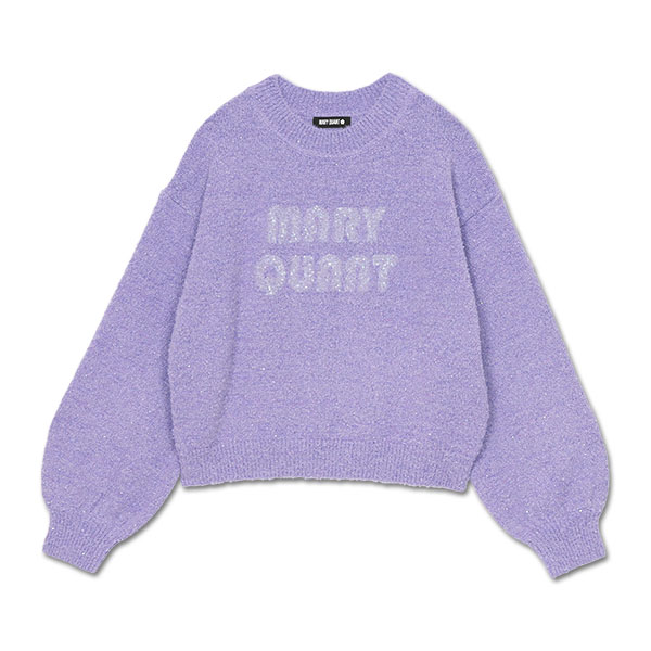 スパンコールニット プルオーバー（パープル）