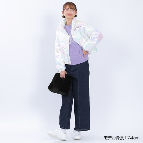 スパンコールニット プルオーバー（パープル）