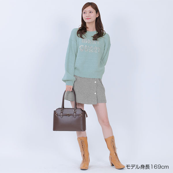 スパンコールニット プルオーバー（ライトブルー）