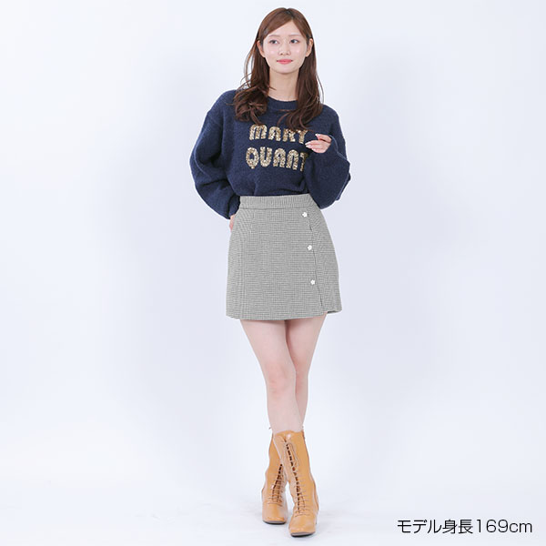 スパンコールニット プルオーバー（ネイビー）