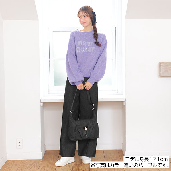 スパンコールニット プルオーバー（ネイビー）