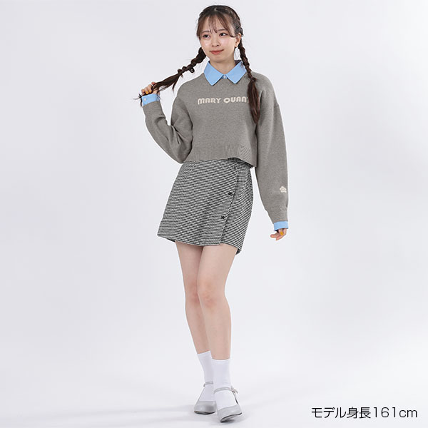 レイヤードレトロロゴ プルオーバー（グレー）