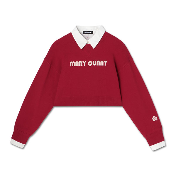 レイヤードレトロロゴ プルオーバー（レッド）