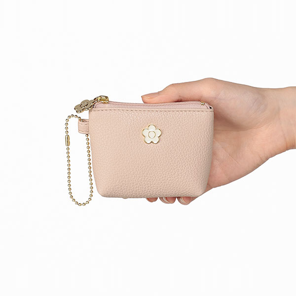 シュリンクエポデイジー 舟形ポーチミニミニ（ピンク）