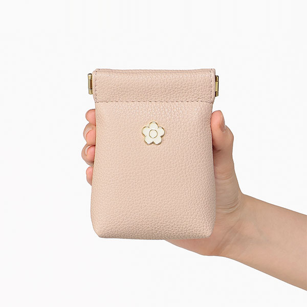 シュリンクエポデイジー バネクチポーチスリム（ピンク）