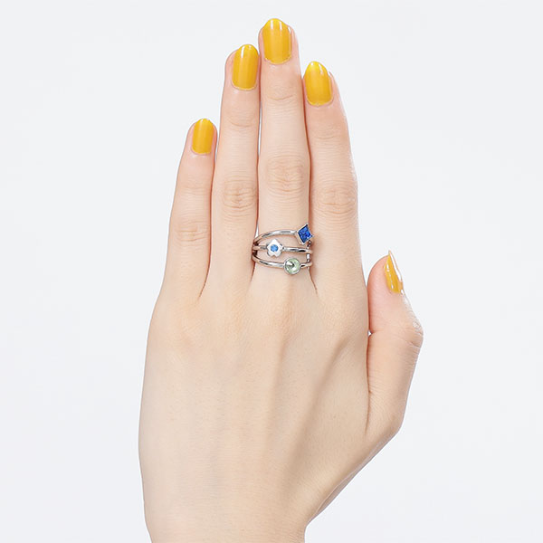 ビジューアソート リング（シルバー）