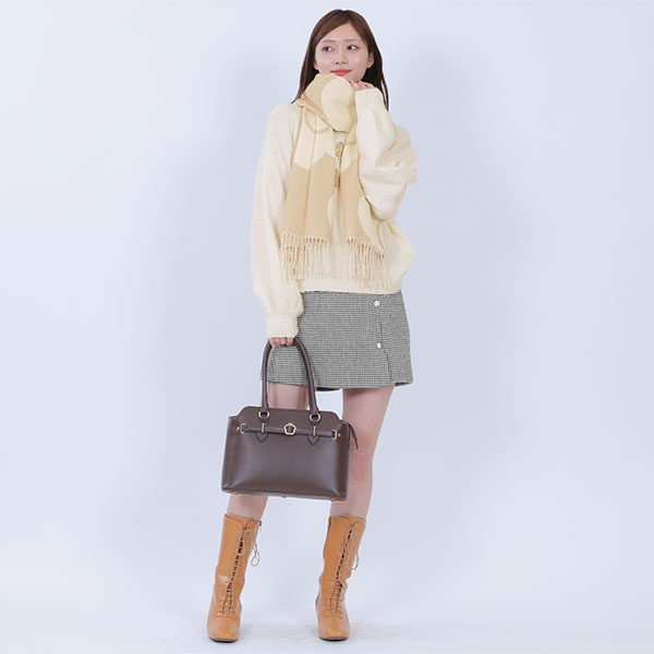 ビッグデイジー ストール（ベージュ）