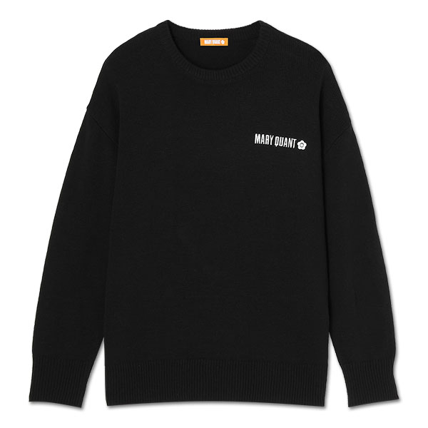 ミドルゲージニット プルオーバー（ブラック）