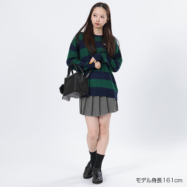 ミドルゲージニット プルオーバー（グリーン）