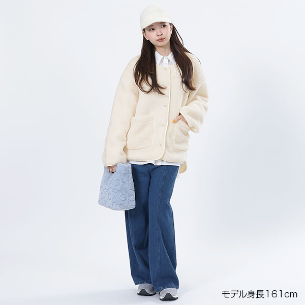 MQロゴボア ブルゾン（アイボリー）