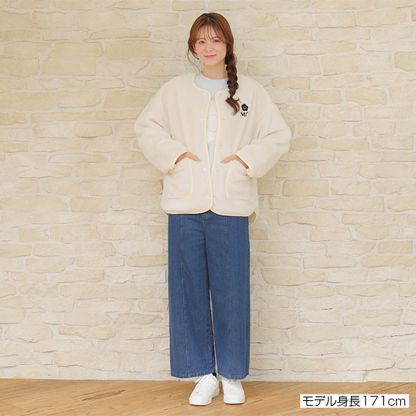 MQロゴボア ブルゾン（アイボリー）