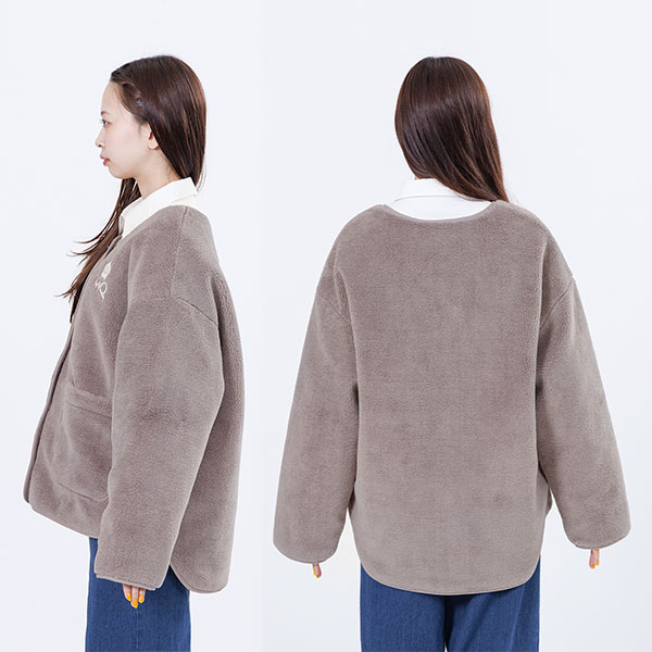 MQロゴボア ブルゾン（モカ）