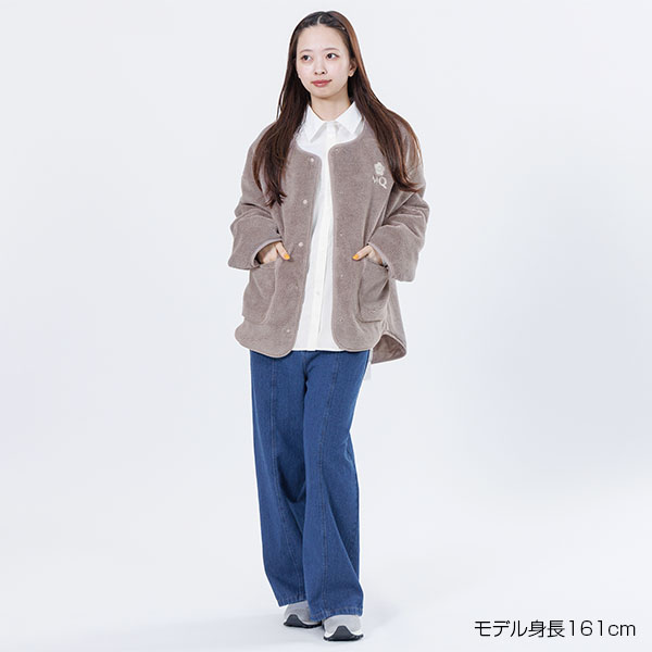 MQロゴボア ブルゾン（モカ）