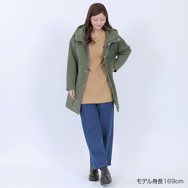 畦編みイージーニット プルオーバー（キャメル）