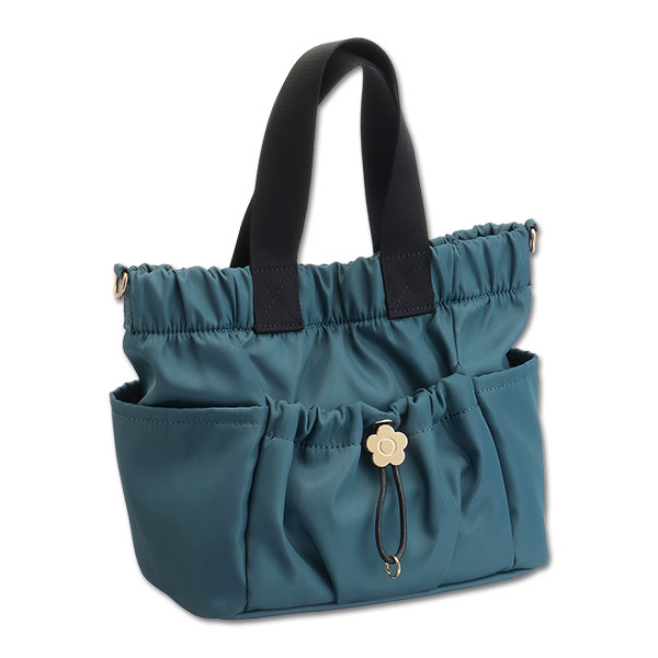 デイジードロストポケット 2WAYミニトート(ピーコック)