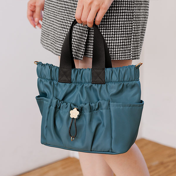 デイジードロストポケット 2WAYミニトート(ピーコック)