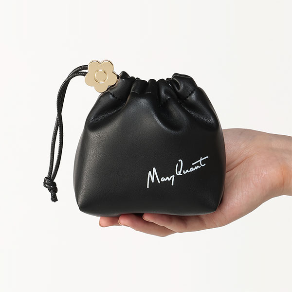 デイジーメタルストッパー 巾着ポーチミニ（ブラック）