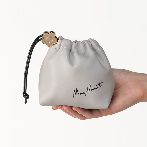 デイジーメタルストッパー 巾着ポーチミニ（ブルーグレー）