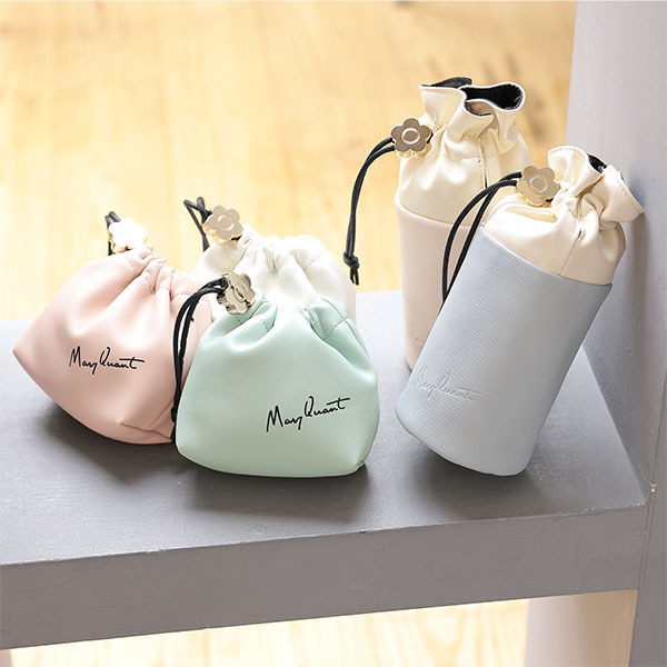 デイジーメタルストッパー 巾着ポーチミニ（ブルーグレー）