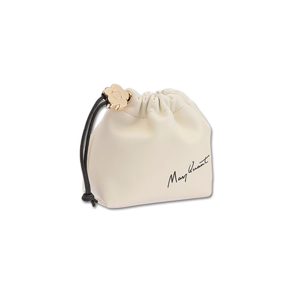 デイジーメタルストッパー 巾着ポーチミニ（ホワイト）