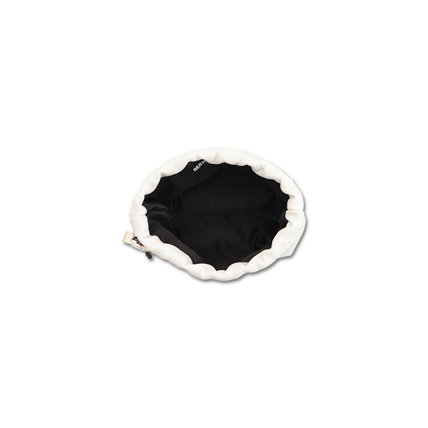 デイジーメタルストッパー 巾着ポーチミニ(ホワイト)