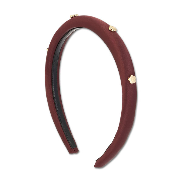 メタルプチデイジー カチューシャ（ボルドー）