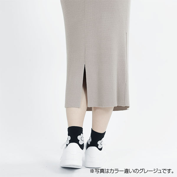 リラックスニット スカート（ブラック）