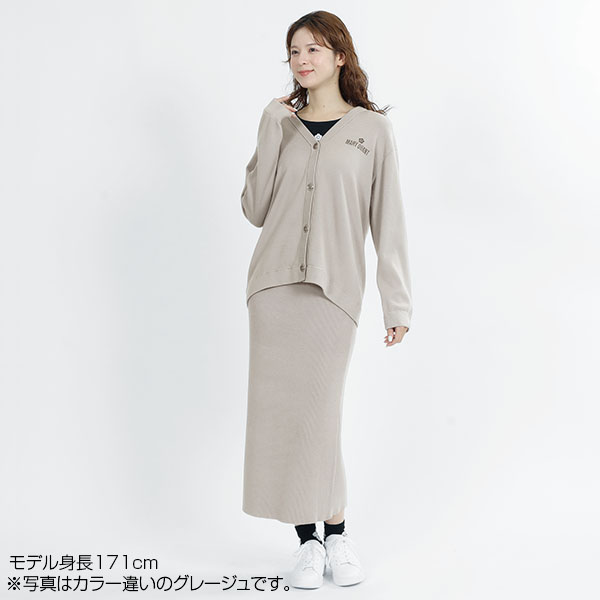 リラックスニット スカート（ブラック）