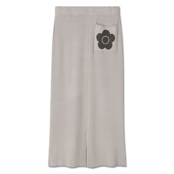 リラックスニット スカート（グレージュ）