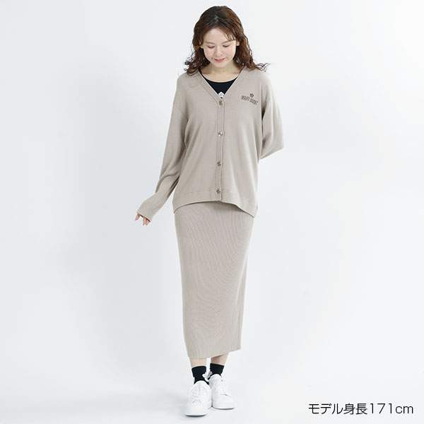 リラックスニット スカート（グレージュ）