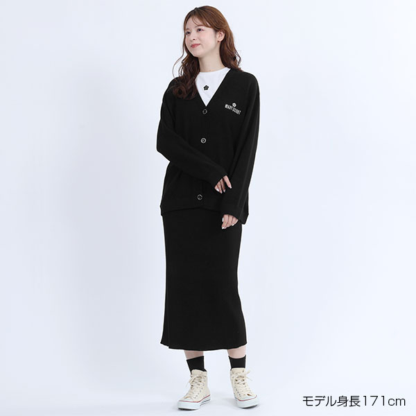 リラックスニット カーディガン（ブラック）