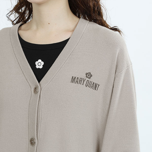 リラックスニット カーディガン（グレージュ）