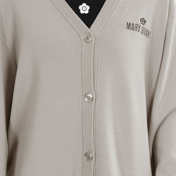 リラックスニット カーディガン（グレージュ）