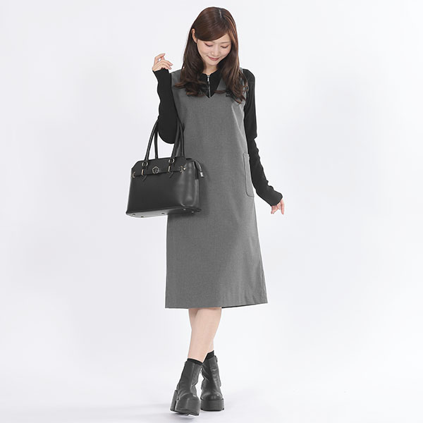 デイジーバックルベルト トート（ブラック）