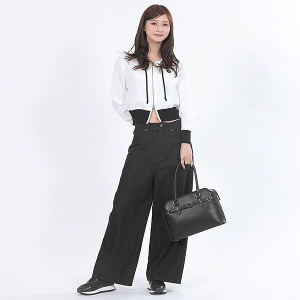 デイジーバックルベルト トート（ブラック）