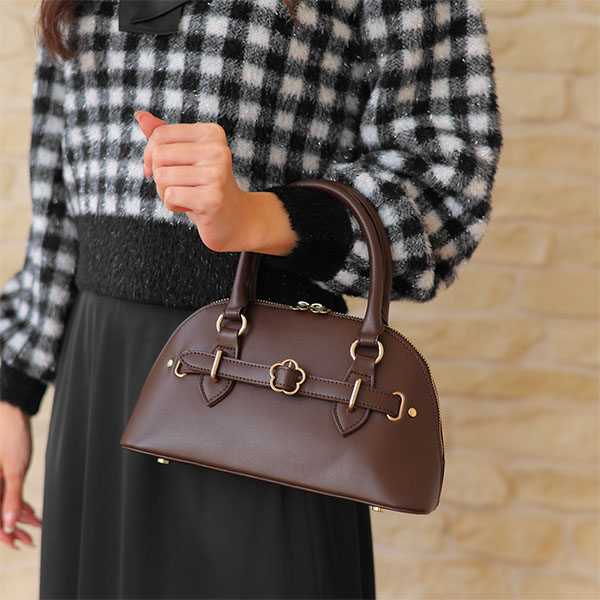 デイジーバックルベルト 2WAYショルダー（ブラウン）